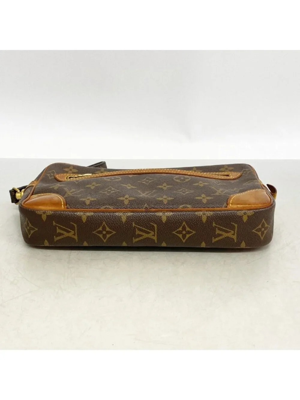 Louis Vuitton Clutch Monogram Marly Dragonne GM Brown